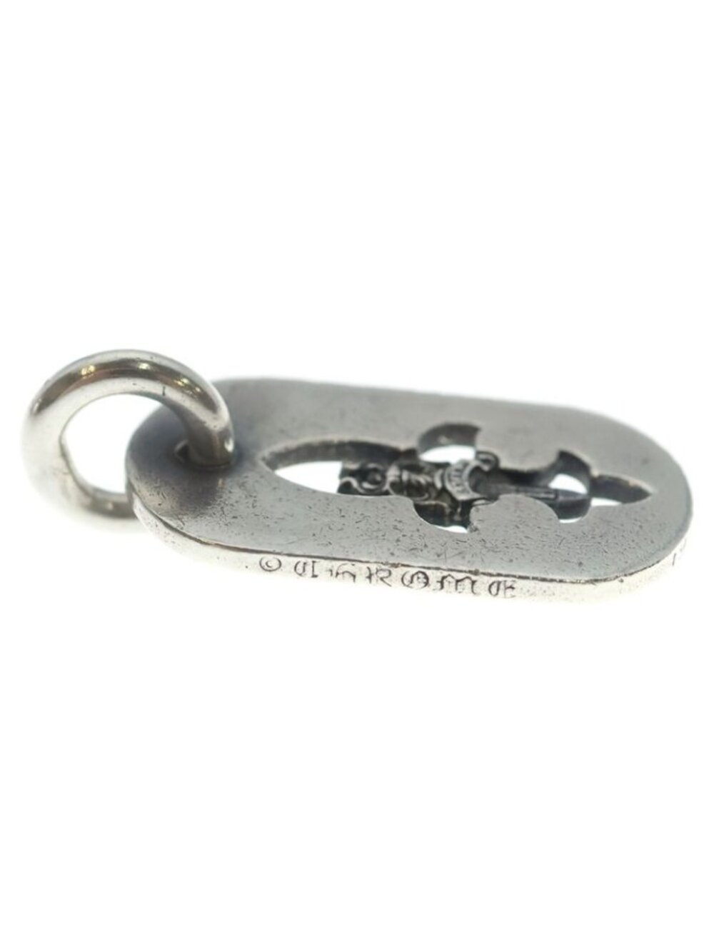 Chrome Hearts D Tag Sml Fle Dag Fudaga Dog Tag Small Necklace Top - Picture 4 of 6